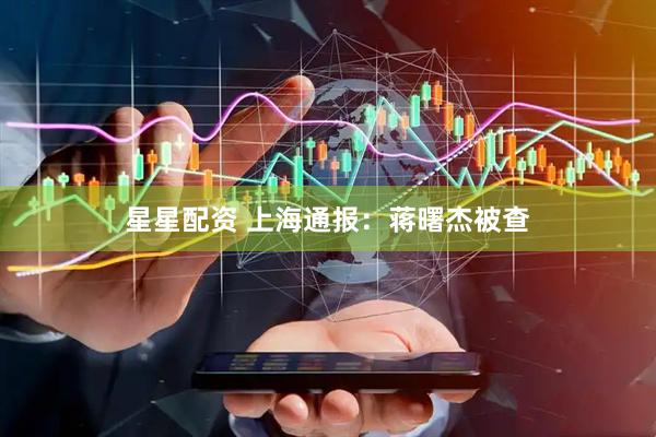 星星配资 上海通报：蒋曙杰被查